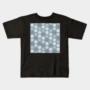 Sand Dollar Dots Shoreline Blue Kids T-Shirt